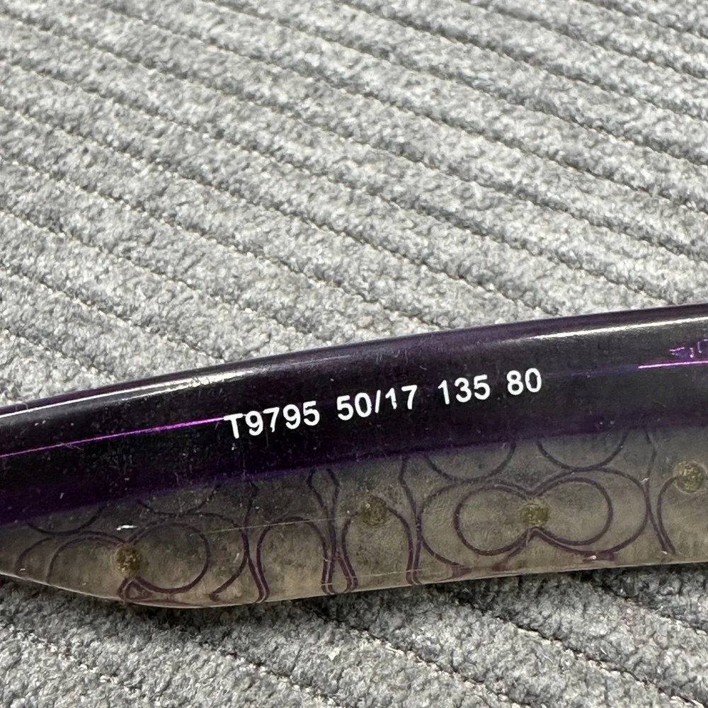 Takumi T9795 Purple Rectangular Y2K Eyeglasses Frames 50/17 135 Patented Tech